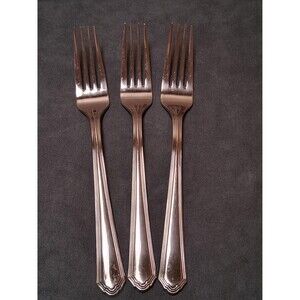 Lenox Archway Dinner Forks - 3 Stainless Flatware